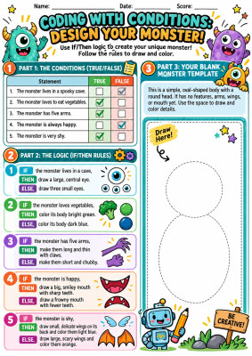 Coding with Conditions: Design Your Monster!